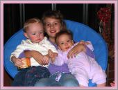 Hanging with cousins Jensyn and Isabella