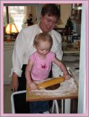 Making cookies with Nana