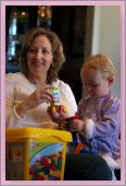 Opening Christmas presents with Momma
