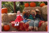 Punkin among the pumpkins
