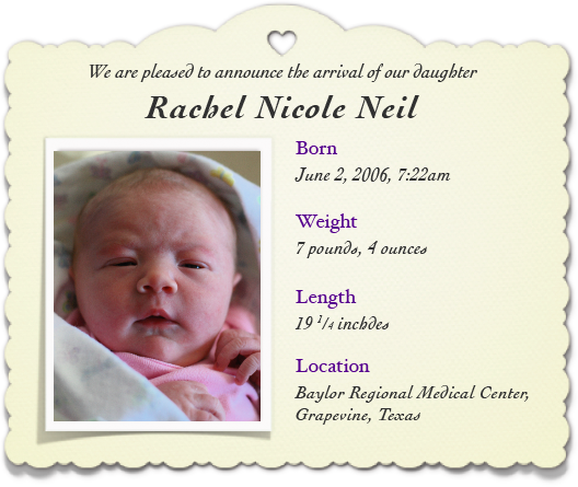 RachelsAnnouncement